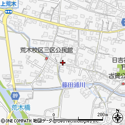福岡県久留米市荒木町荒木1709-3周辺の地図