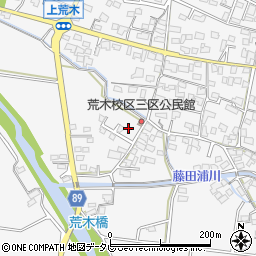 福岡県久留米市荒木町荒木1736-21周辺の地図