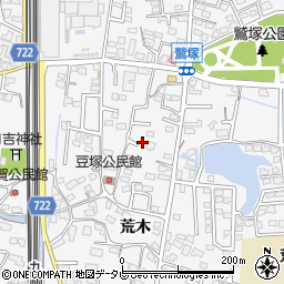 福岡県久留米市荒木町荒木1352-6周辺の地図