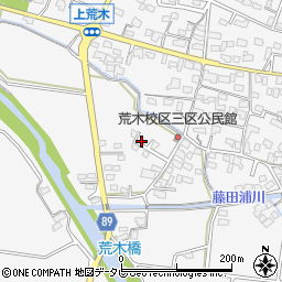 福岡県久留米市荒木町荒木1736-5周辺の地図