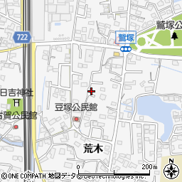 福岡県久留米市荒木町荒木1352-4周辺の地図