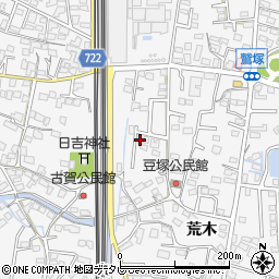 福岡県久留米市荒木町荒木1366-7周辺の地図