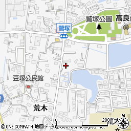 福岡県久留米市荒木町荒木1345-3周辺の地図