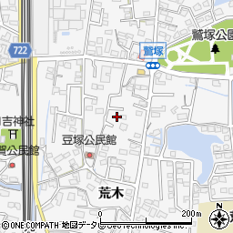 福岡県久留米市荒木町荒木1387周辺の地図