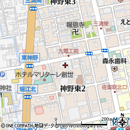 株式会社九電工　佐賀支店・電気技術部周辺の地図