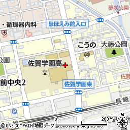 佐賀県佐賀市駅前中央周辺の地図