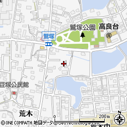 福岡県久留米市荒木町荒木1330-4周辺の地図