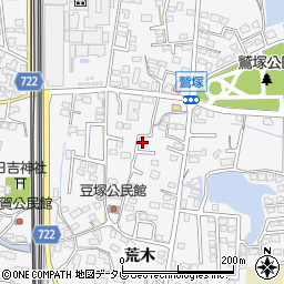 福岡県久留米市荒木町荒木1385-9周辺の地図