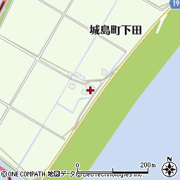 福岡県久留米市城島町下田804周辺の地図