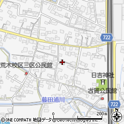 福岡県久留米市荒木町荒木1700-23周辺の地図