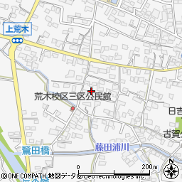 福岡県久留米市荒木町荒木1716-6周辺の地図