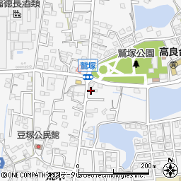 福岡県久留米市荒木町荒木1332-2周辺の地図