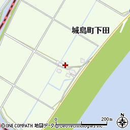 福岡県久留米市城島町下田705周辺の地図