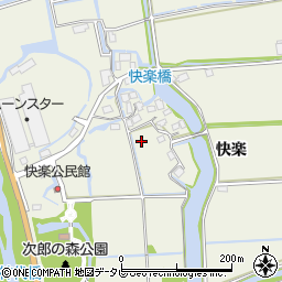 佐賀県神埼市快楽周辺の地図