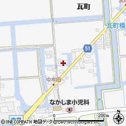 佐賀県佐賀市兵庫町瓦町1121周辺の地図