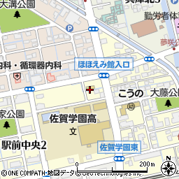 セブンイレブン佐賀駅前中央２丁目店周辺の地図