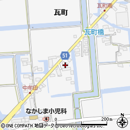 佐賀県佐賀市兵庫町瓦町1080周辺の地図