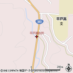 平戸高校前周辺の地図
