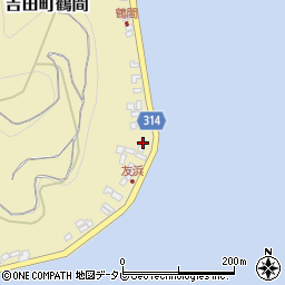 愛媛県宇和島市吉田町鶴間206周辺の地図