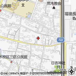 福岡県久留米市荒木町荒木1692周辺の地図