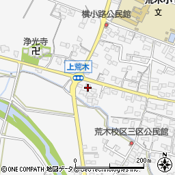 福岡県久留米市荒木町荒木1664-1周辺の地図