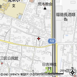 福岡県久留米市荒木町荒木1697周辺の地図