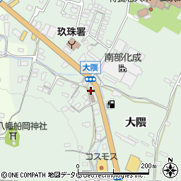 玖珠　フラワーアレンジメント教室周辺の地図