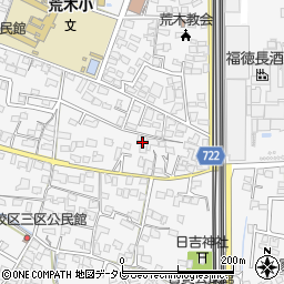 福岡県久留米市荒木町荒木1540-1周辺の地図