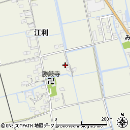 佐賀県小城市江利周辺の地図