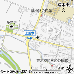 福岡県久留米市荒木町荒木1649-7周辺の地図