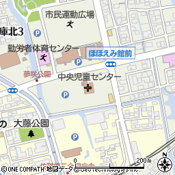 佐賀市　中央児童センター周辺の地図