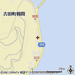 愛媛県宇和島市吉田町鶴間229周辺の地図