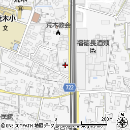 福岡県久留米市荒木町荒木1526周辺の地図