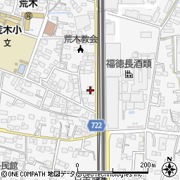 福岡県久留米市荒木町荒木1526-3周辺の地図