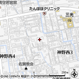 サーパス神野第２周辺の地図