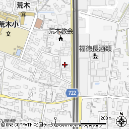 福岡県久留米市荒木町荒木1524周辺の地図