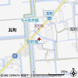 佐賀県佐賀市兵庫町瓦町1014周辺の地図