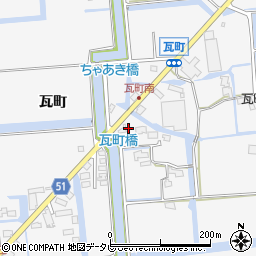 佐賀県佐賀市兵庫町瓦町1055周辺の地図