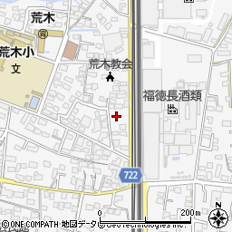 福岡県久留米市荒木町荒木1443周辺の地図