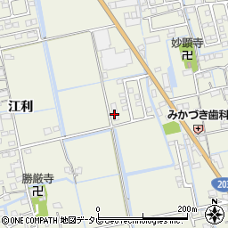佐賀県小城市江利887周辺の地図