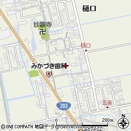 佐賀県小城市樋口周辺の地図
