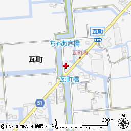 佐賀県佐賀市兵庫町瓦町1058周辺の地図
