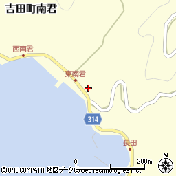 愛媛県宇和島市吉田町南君967周辺の地図