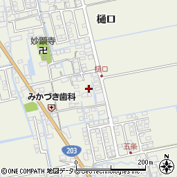 佐賀県小城市樋口1130周辺の地図