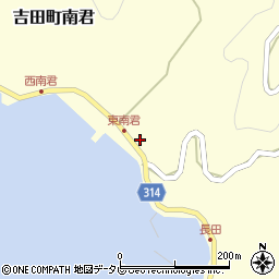 愛媛県宇和島市吉田町南君961周辺の地図