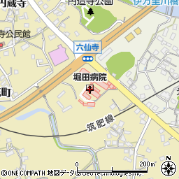 堀田病院周辺の地図