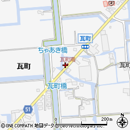 佐賀県佐賀市兵庫町瓦町994周辺の地図