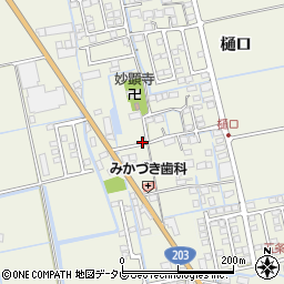 佐賀県小城市樋口970周辺の地図