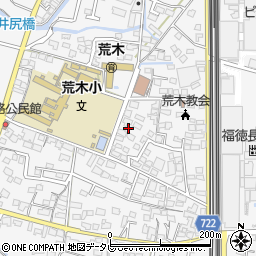 福岡県久留米市荒木町荒木1502周辺の地図