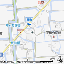 佐賀県佐賀市兵庫町瓦町988周辺の地図